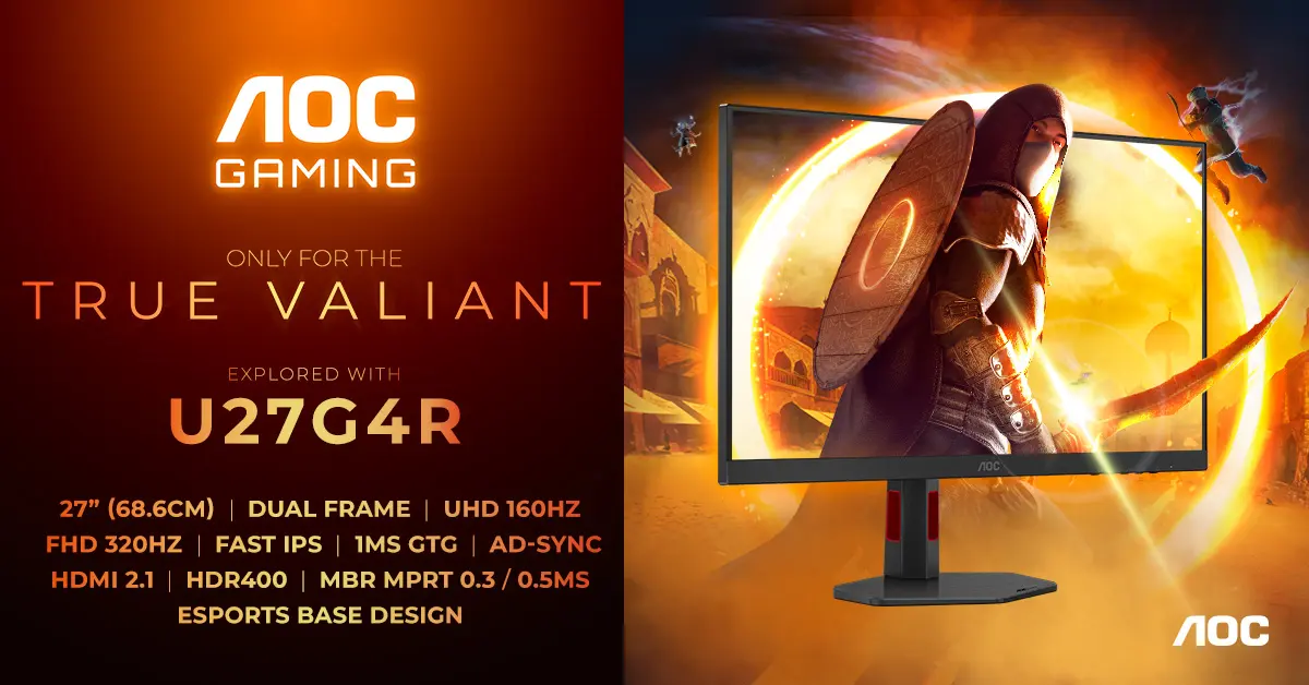 AOC'tan Oyunculara Özel Çift Modlu Monitör: Hem 4K Hem 320Hz!