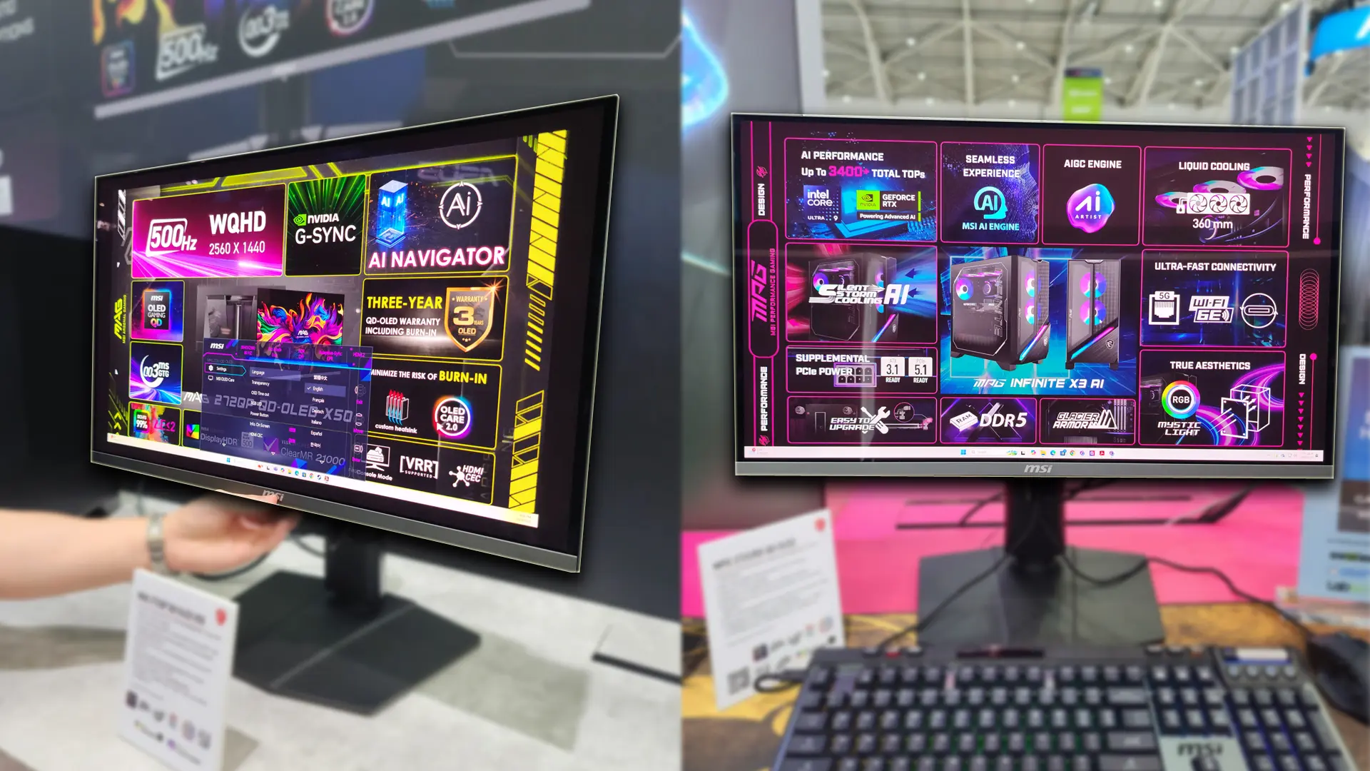 MSI'dan Oyuncuları Sevindiren Haber: 600Hz ve QD-OLED Monitörler Geliyor!