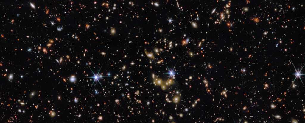 JWST'den Yeni Görüntü Nefes Kesti: Bu Parlak Noktaların Çoğu Yıldız Değil, Galaksi!