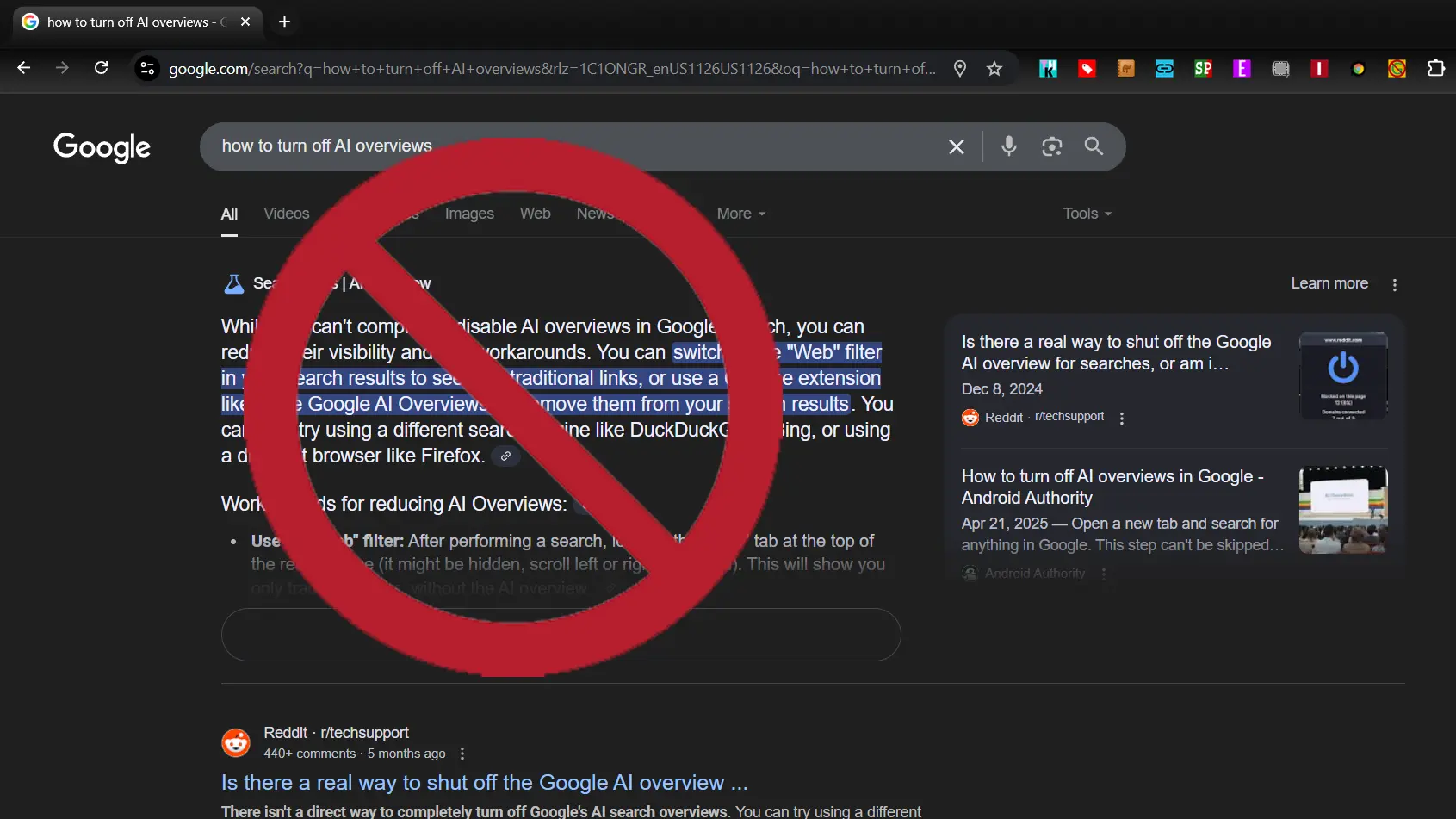 Google'ın Yapay Zeka Sonuçları Canınızı mı Sıkıyor? İşte Onları Gizlemenin Yolları