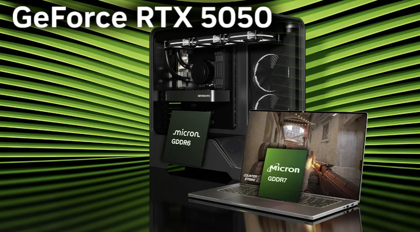 NVIDIA Açıkladı: RTX 5050 Laptop'ta Neden GDDR7, Masaüstünde İse GDDR6 Var?