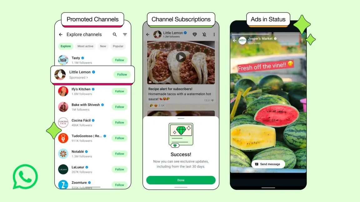 WhatsApp'a Reklamlar Geliyor: İşte İlk Nerede Görünecekleri!