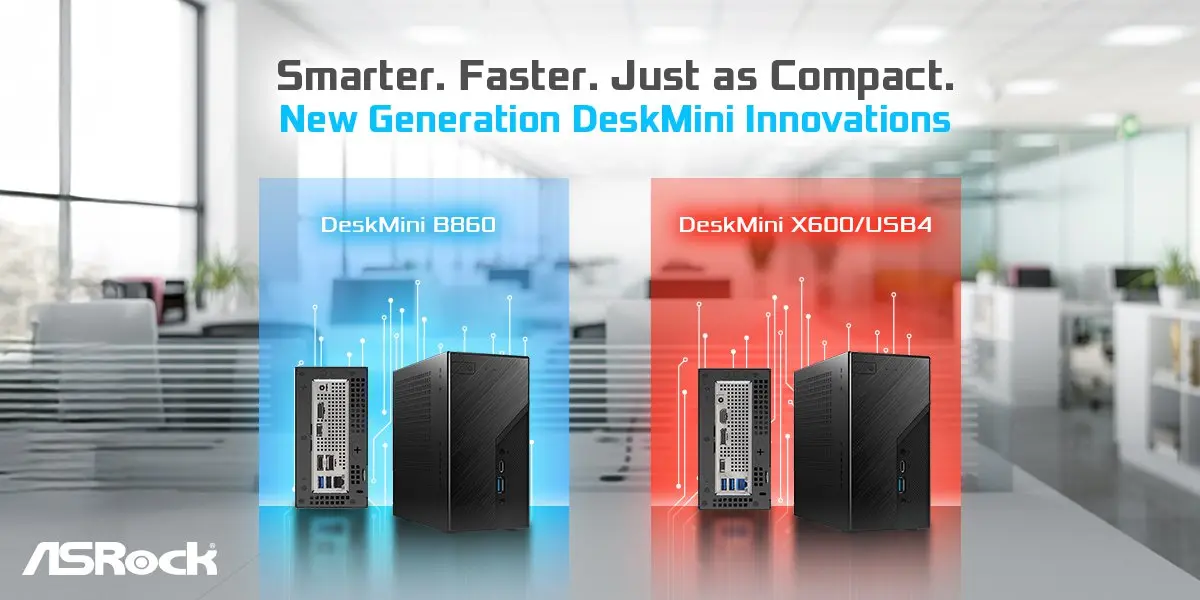 ASRock DeskMini Yenilendi: Intel Core Ultra 2 ve AMD Ryzen 9000 Serisi İşlemcilerle Kompakt Güç İstasyonları
