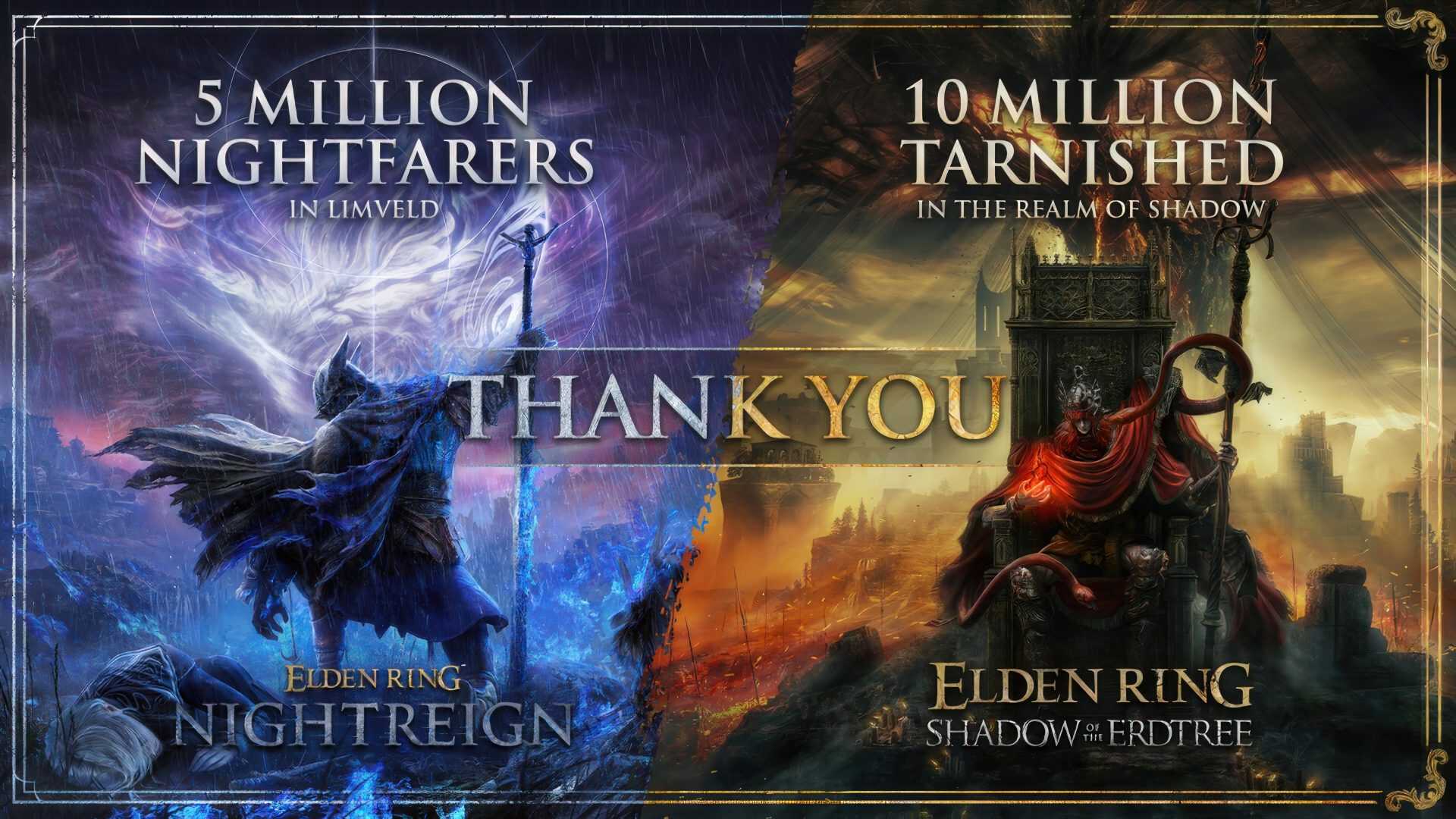 Elden Ring İki Katına Çıktı: Shadow of the Erdtree 10 Milyon, Nightreign 5 Milyon Sattı!
