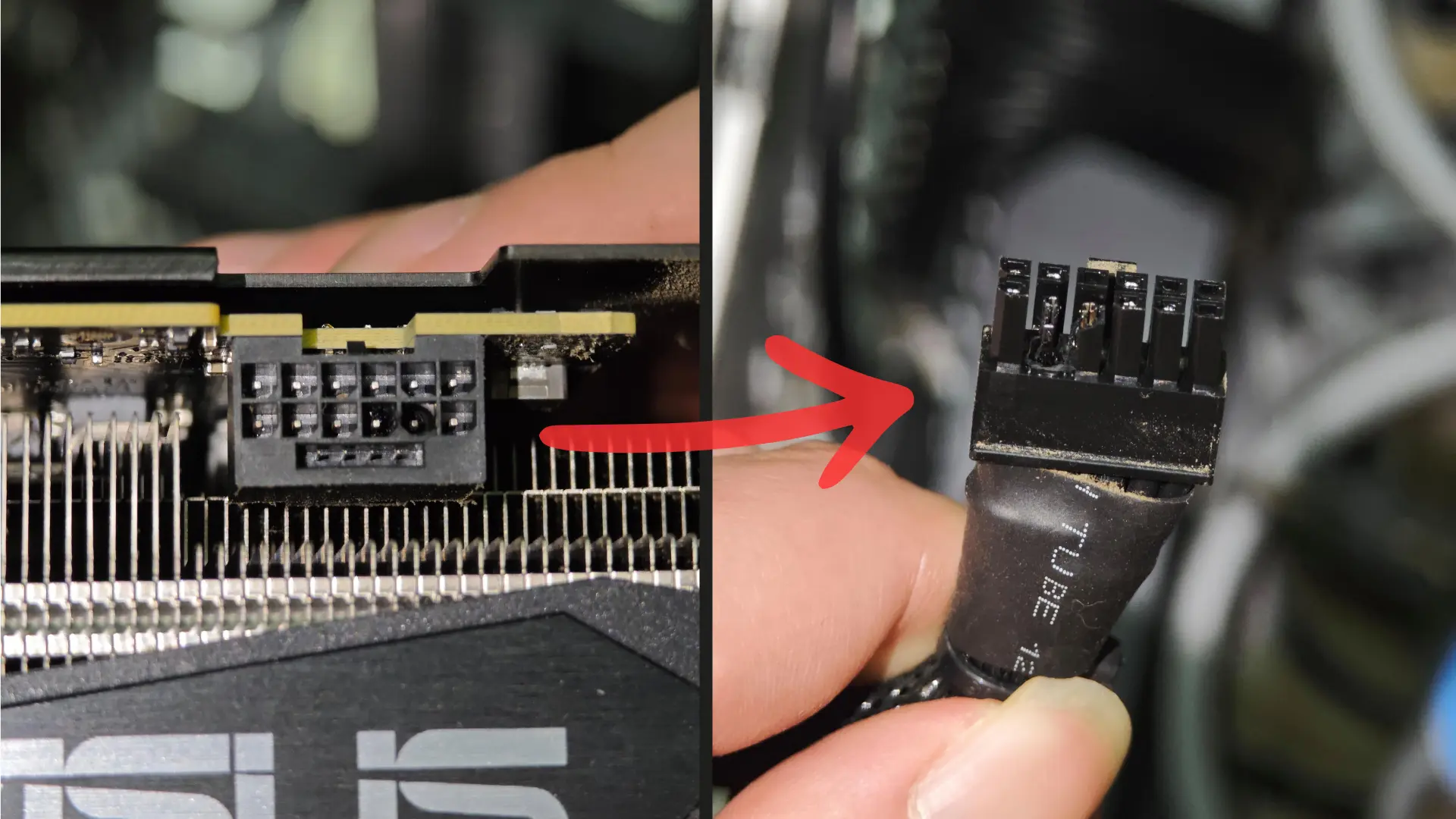 NVIDIA 12VHPWR Kabusu Sürüyor: RTX 3060 Ti Bile Eridi, Sebep Yanlış Kablo!