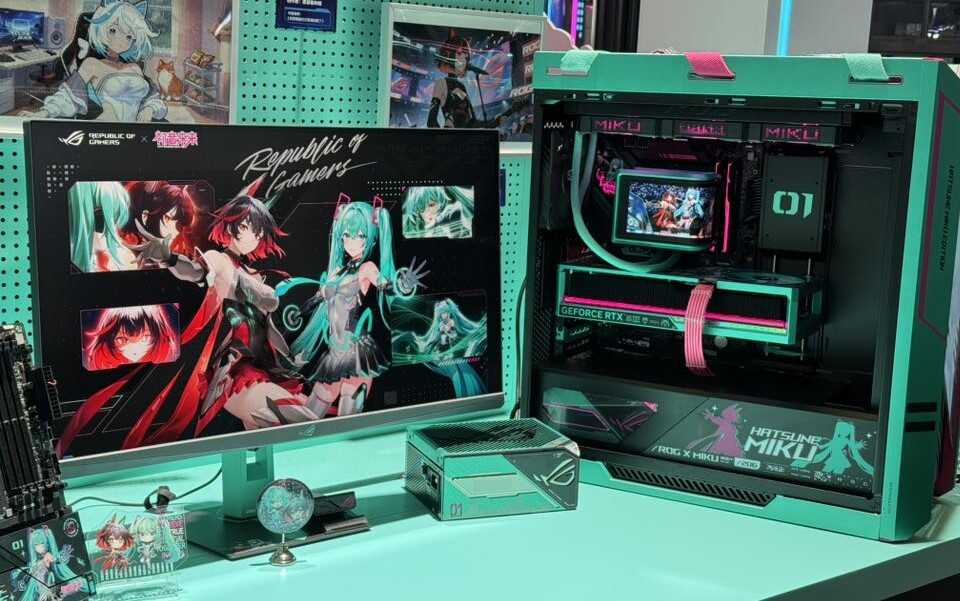 ASUS'tan Hatsune Miku Temalı Tam Donanımlı PC Serisi: Sanal İdol Bilgisayarınızda Yaşıyor!
