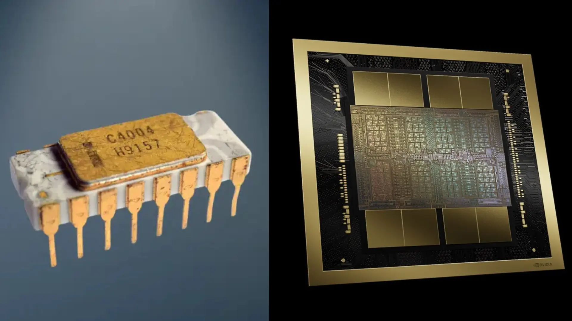 50 Yılda Bilgisayar Gücü Patlaması: Intel 4004'ten NVIDIA Blackwell'e Dev Sıçrama!