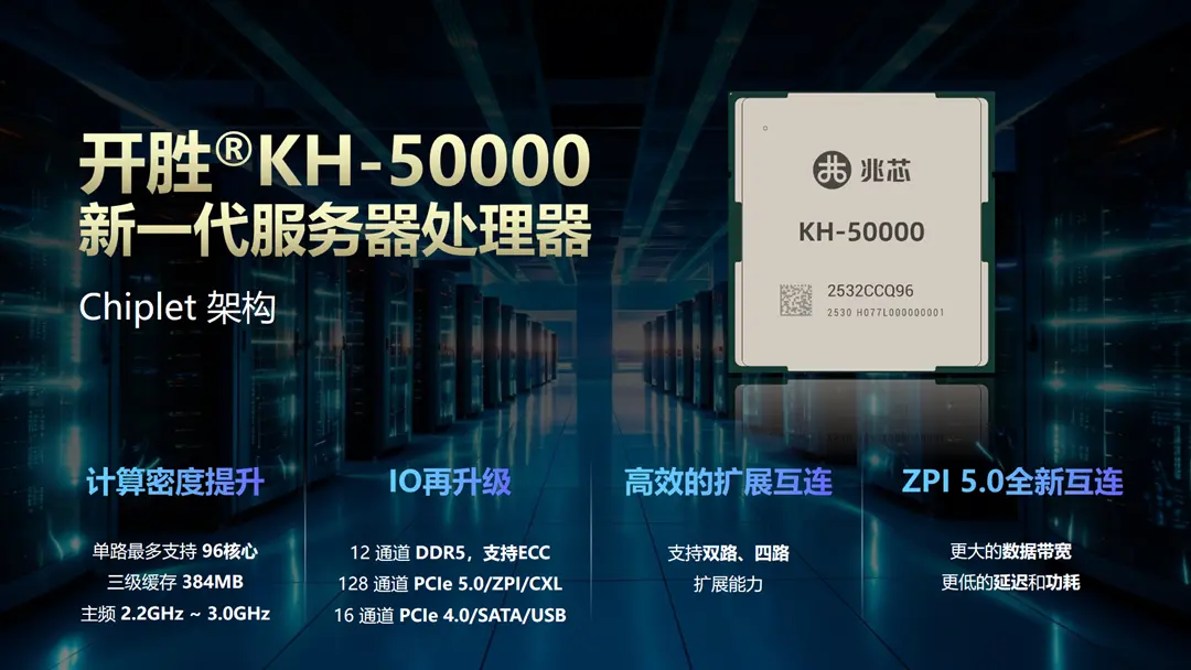 Çin'den Sürpriz: Zhaoxin KH-5000 Sunucular İçin 96 Çekirdekli Dev CPU'larını Tanıttı!