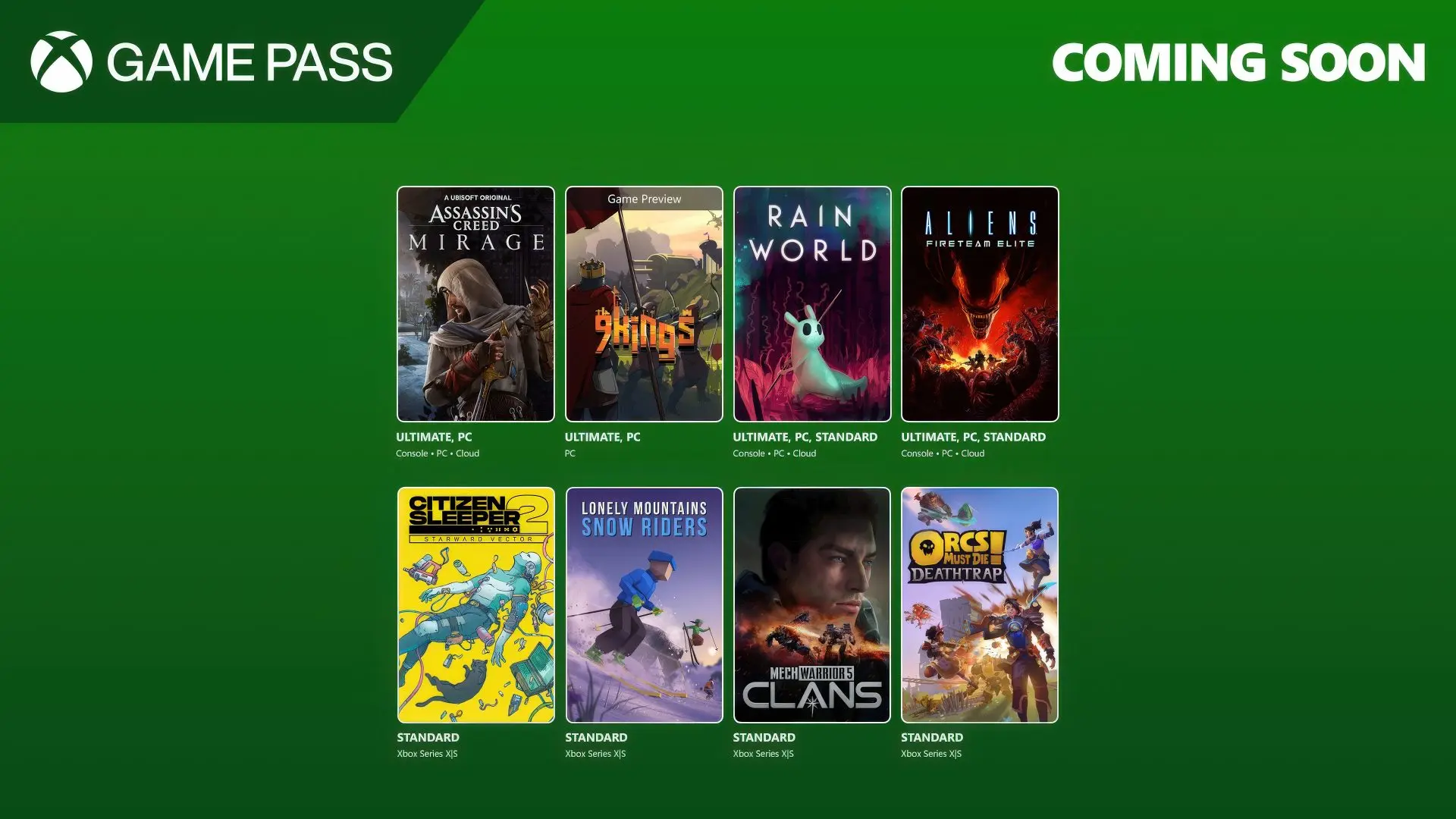 Oyun Dünyasını Sarsacak Haber: Assassin's Creed Mirage ve Daha Fazlası Game Pass'e Geliyor!