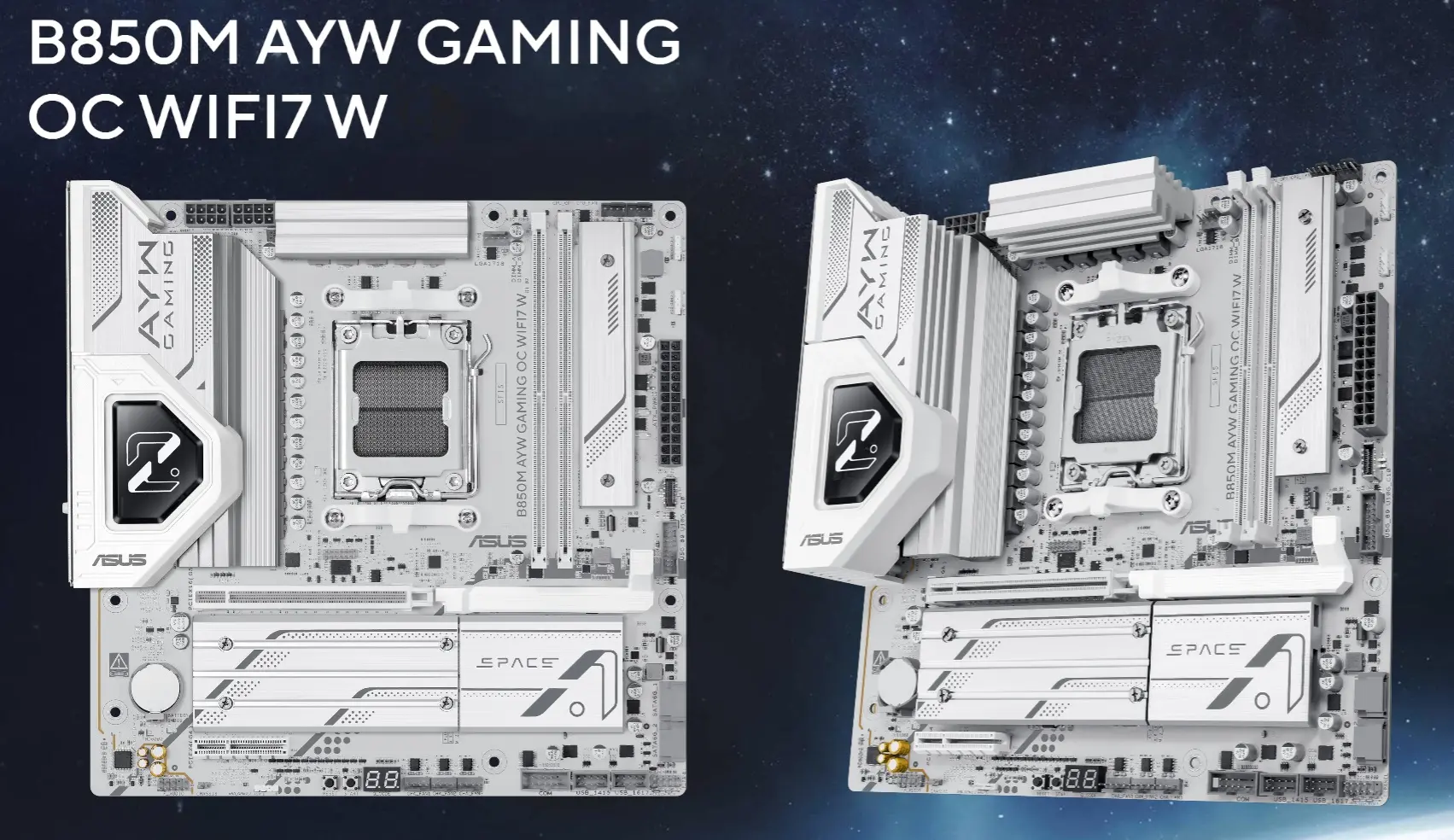 ASUS'tan Beyazın Zarafetiyle Gelen Hız Canavarı Anakart: B850M AYW Gaming OC!