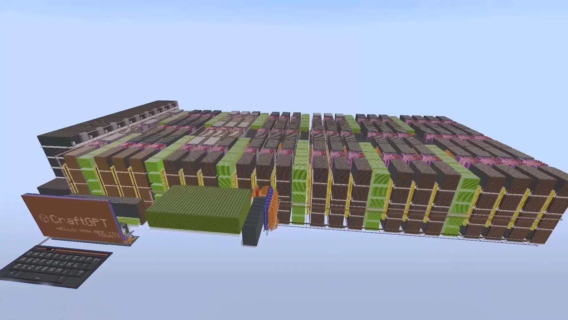 Minecraft'ta Hayrete Düşüren Geliştirme: Milyonlarca Blokla Yapay Zeka Modeli Oluşturuldu!