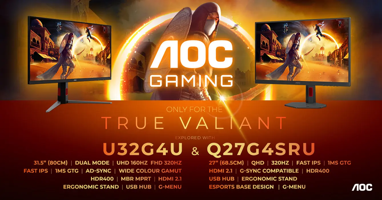 Hem UHD Hem FHD Deneyimi: AOC'dan Oyunculara İki Yeni Ultra Hızlı Monitör!