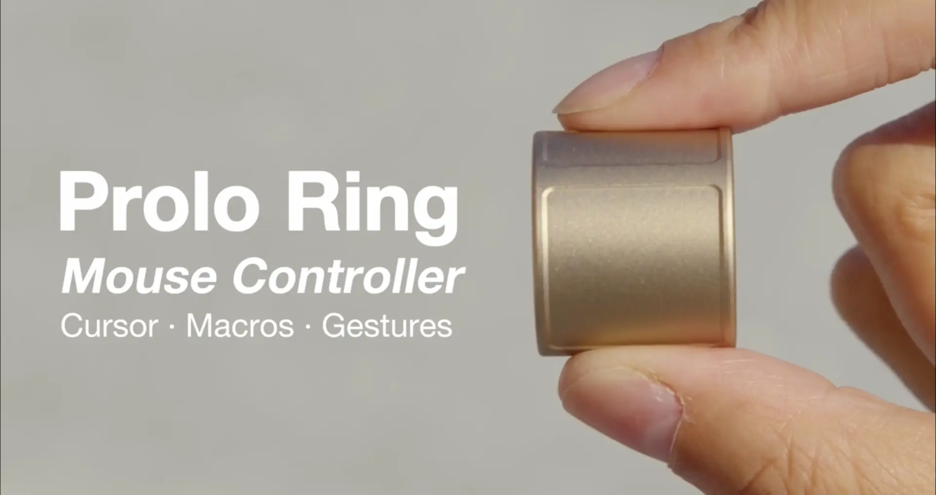 Parmaklarınız Bilgisayarınızın Kumandası Oluyor: Prolo Ring Tanıtıldı!