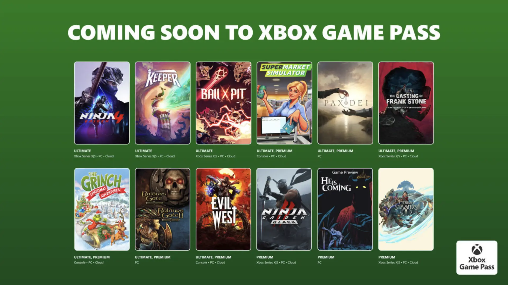 Xbox Game Pass Ekim Ayı Oyunları Açıklandı: Ninja Gaiden 4 ve Yeni Başlangıçlar!