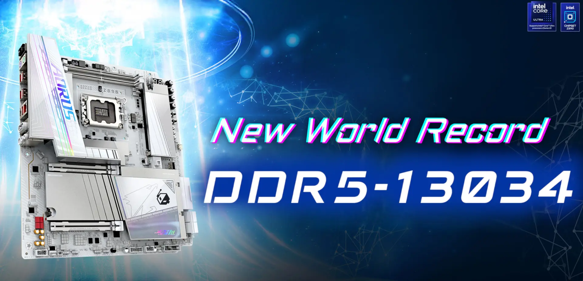 Gigabyte Z890 AORUS Tachyon ICE ile DDR5 Bellekte Rekor Kırdı: 13.034 MT/s'ye Ulaşıldı!
