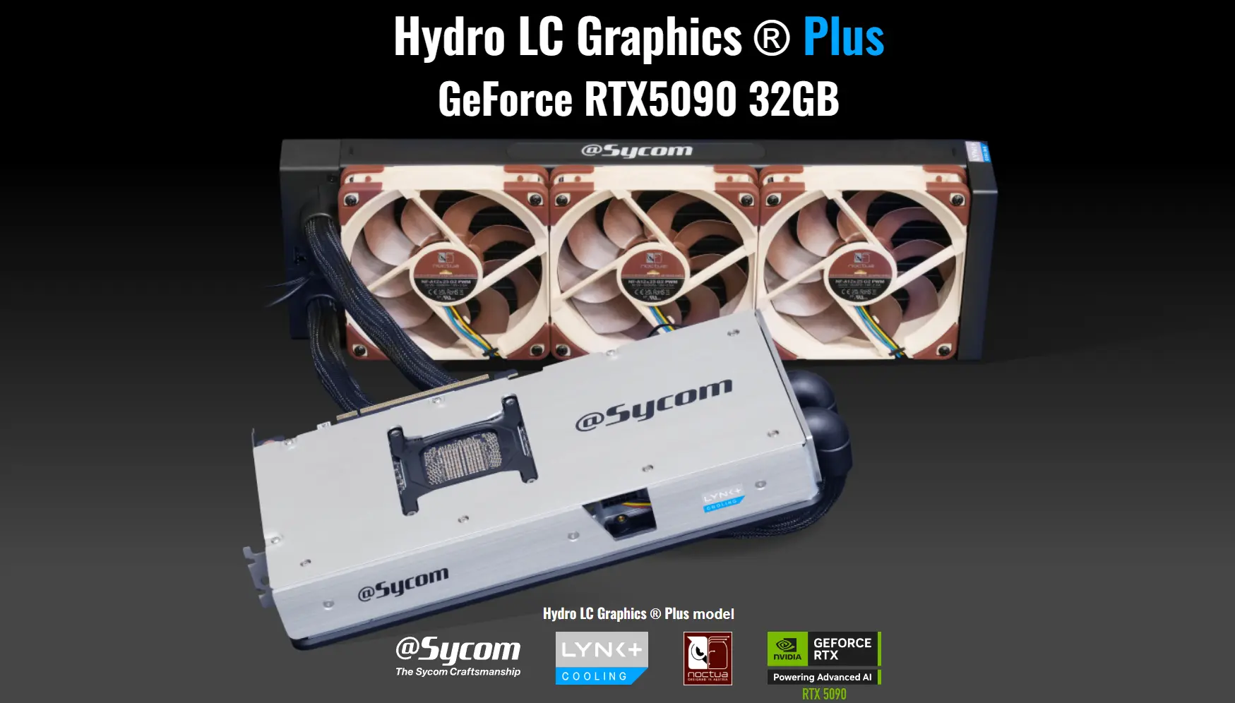 NVIDIA RTX 5090'a Rakipsiz Soğutma: Sycom'dan Noctua Fanlı Hydro LC Plus Geldi!