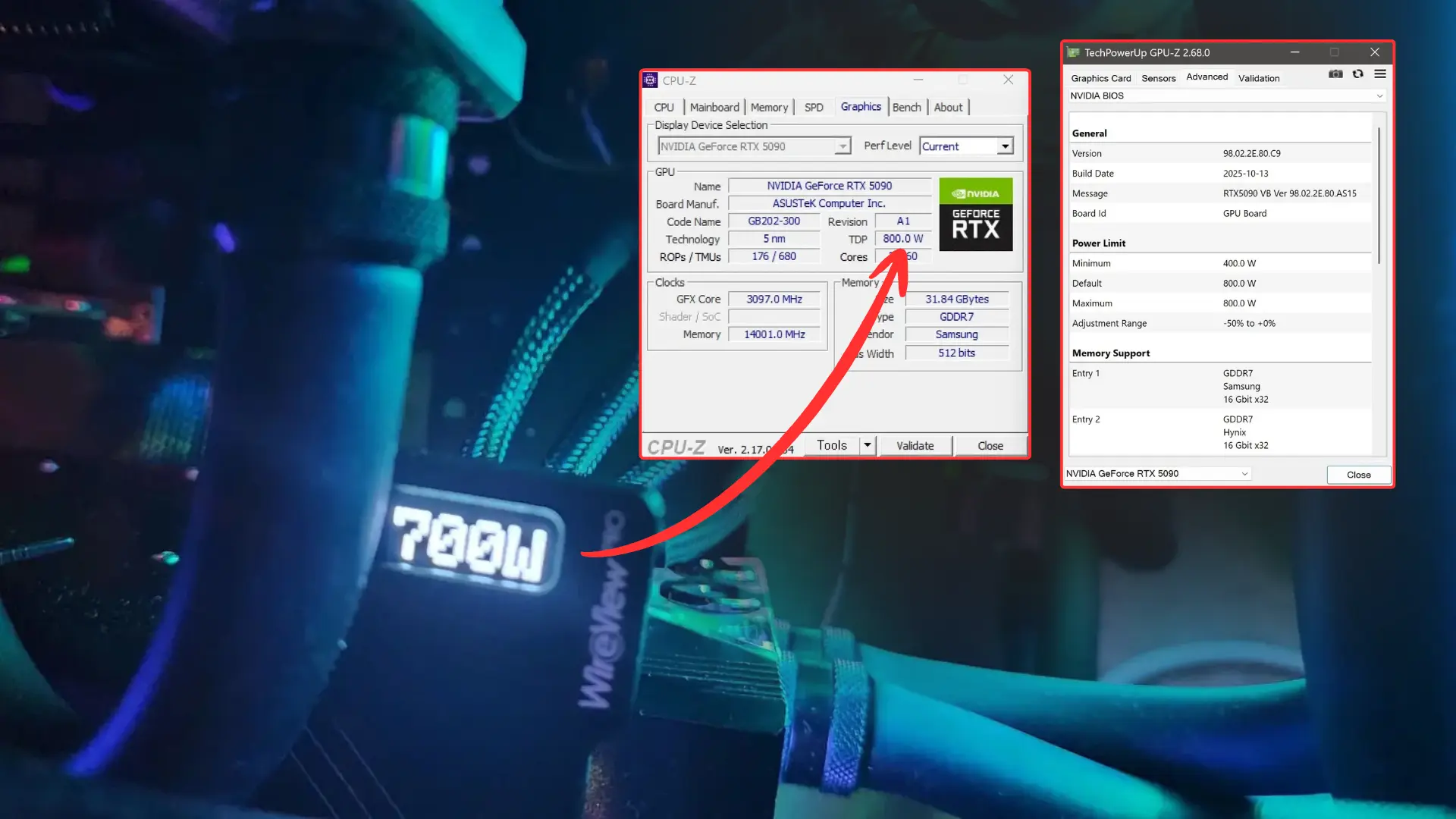 Asus'tan Çılgın Adım: RTX 5090 İçin 800W VBIOS Yayınlandı! Potansiyel Kurbanlar Dikkat!