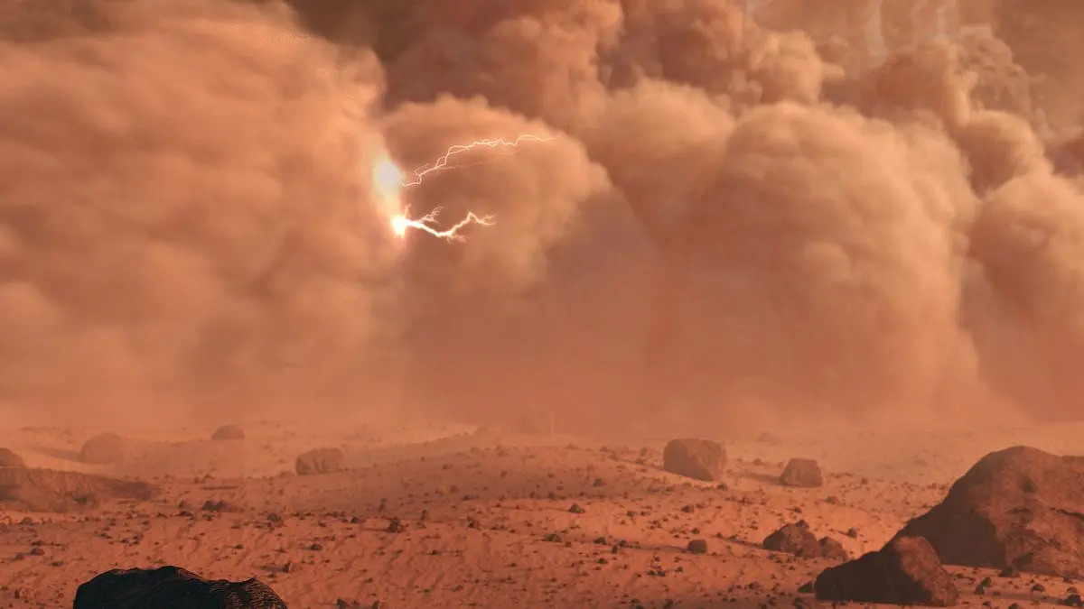 NASA'dan Tarihi Keşif: Mars'ta İlk Kez Yıldırım Kaydedildi!