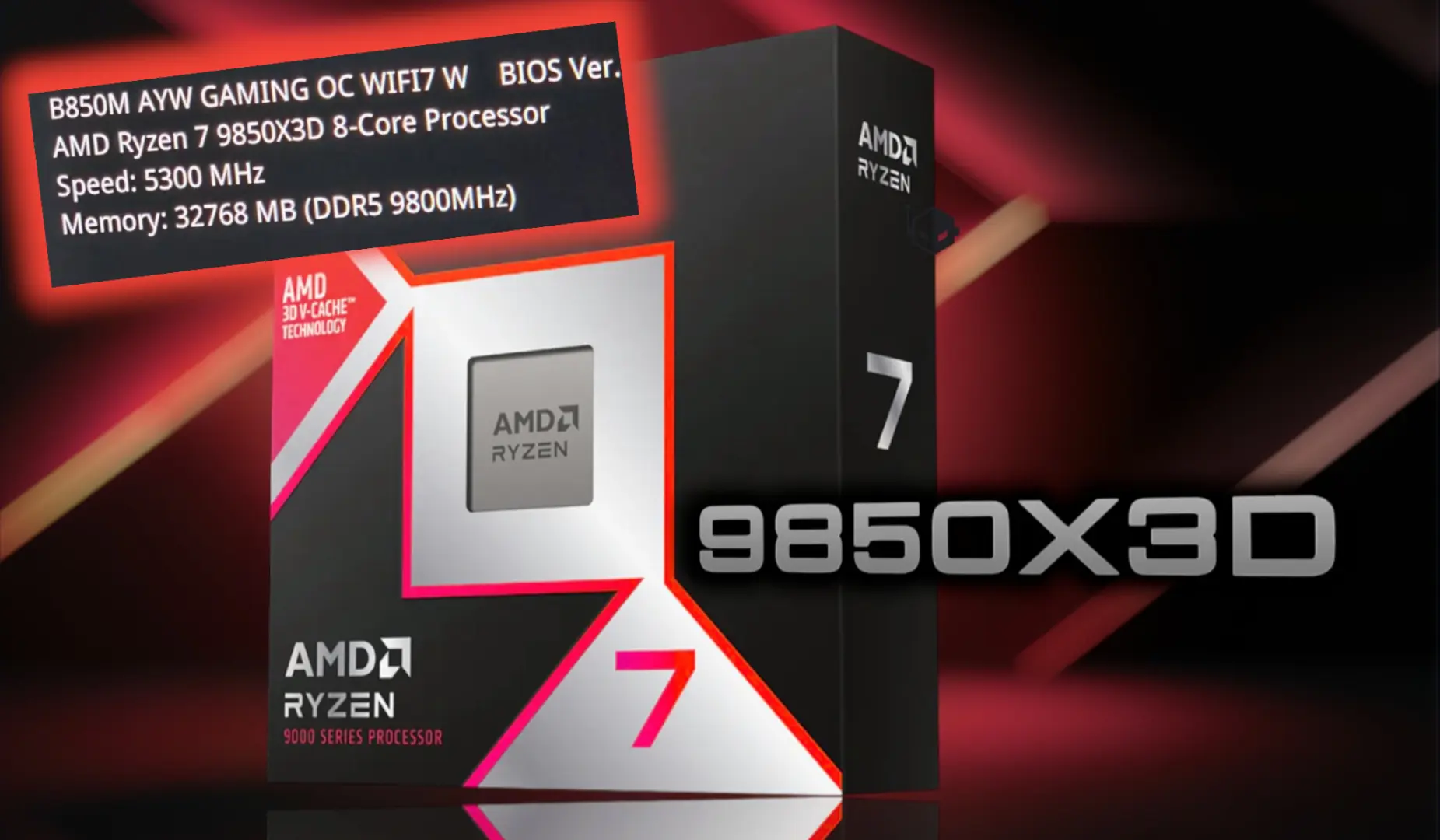 AMD'nin Yeni Oyun Canavarı Ryzen 7 9850X3D Tanıtıldı: Oyunlarda Rekor Kıracak Hız!