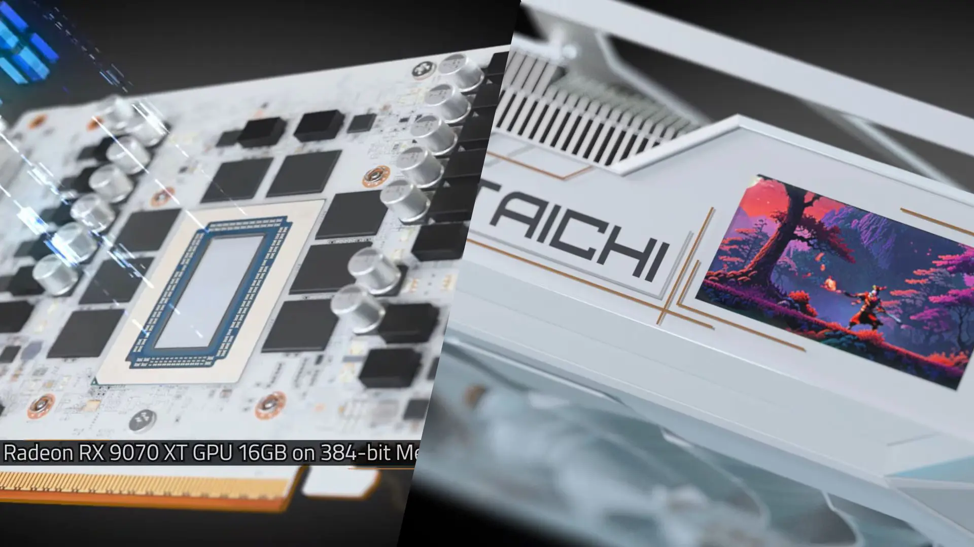 ASRock'tan Beyaz Bir Canavar: RX 9070 XT Taichi White, LCD Ekran ve Şaşırtan Bellek Veriyolu!