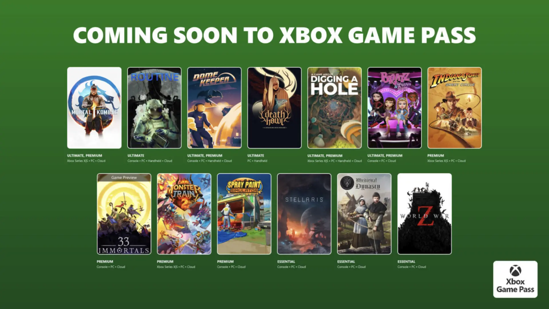Xbox Game Pass'e Dev Oyunlar Geliyor: Mortal Kombat 1 ve ROUTINE Listeye Eklendi!