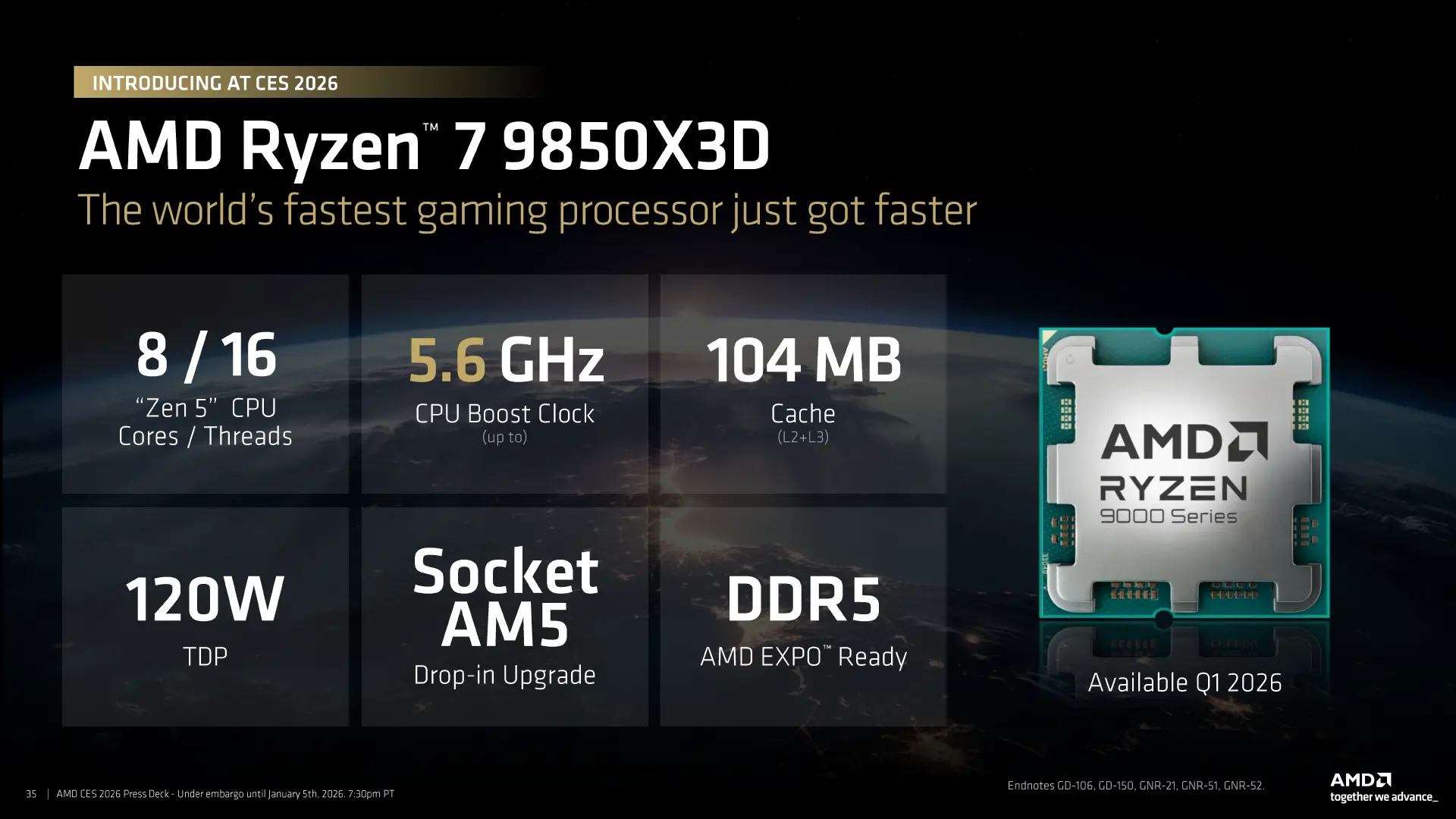 AMD'den Oyunculara Müjde: Ryzen 7 9850X3D Geliyor, Rakipsiz Oyun Performansı Vadediyor!