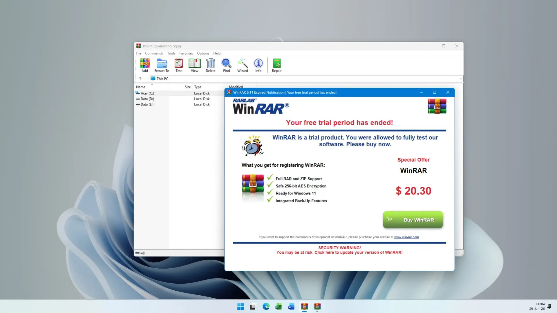 Windows Güvenliğini Tehdit Eden Kritik WinRAR Açığına Rağmen Saldırılar Devam Ediyor!