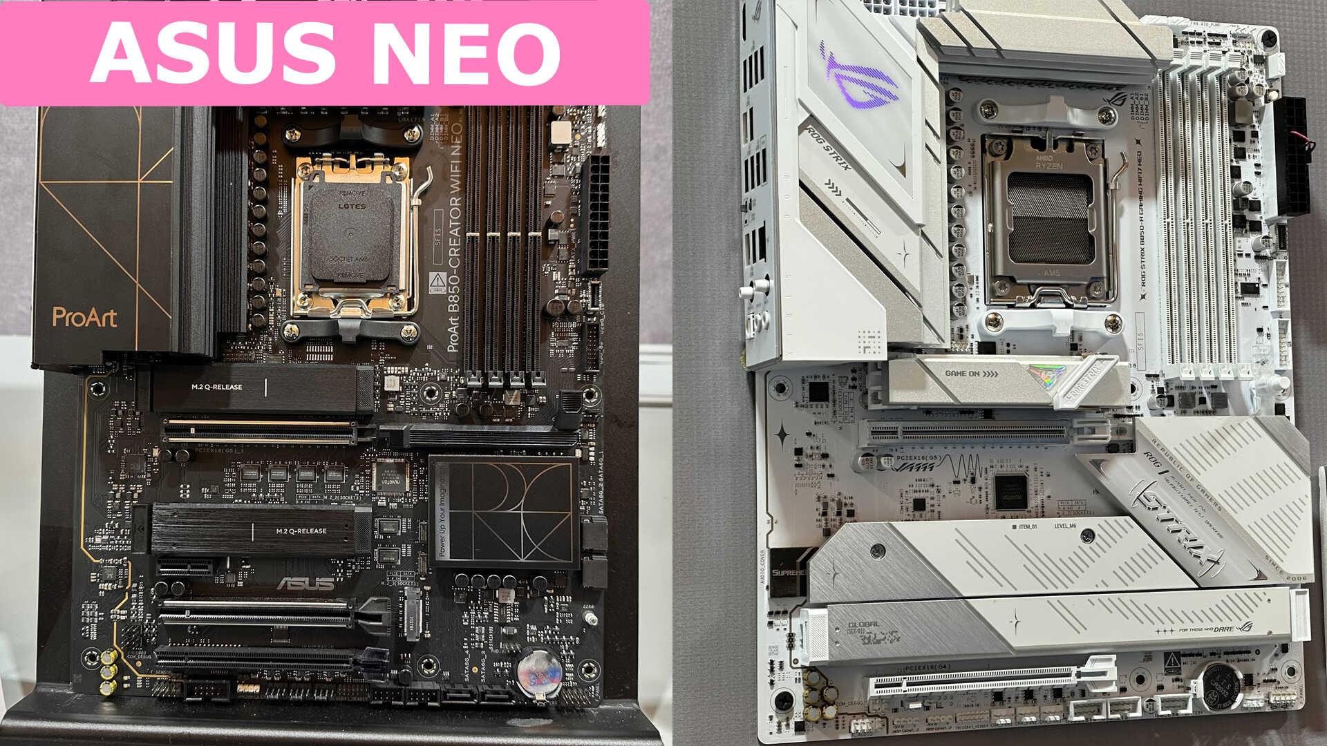 ASUS'tan Yenilikçi Anakartlar: NEO Serisi PCIe Q-Release Teknolojisiyle Geri Dönüyor!