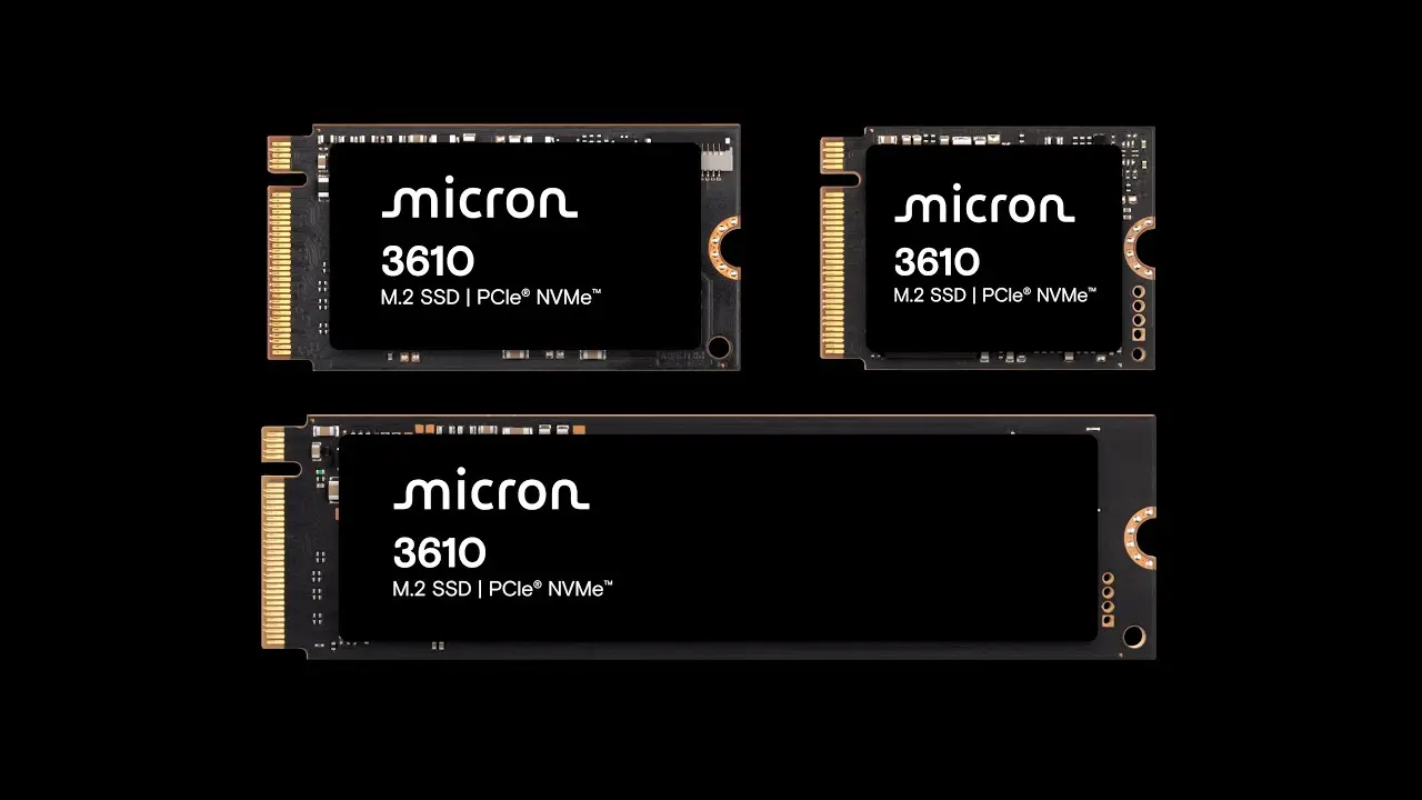 Dünyanın İlk Gen5 QLC SSD'si Micron 3610, Türkiye'de: Küçük Boyutta Büyük Performans!