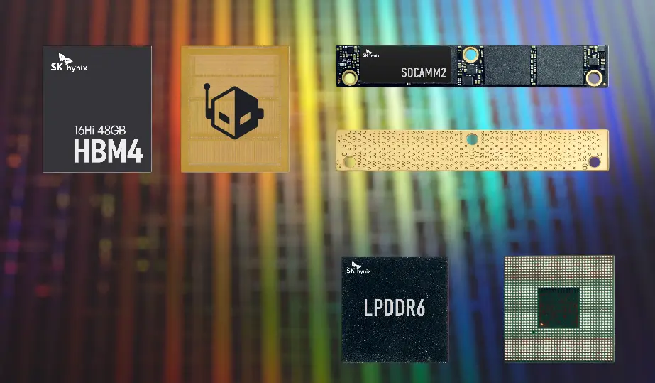SK hynix Yapay Zeka İçin Yeni Nesil Bellek Çözümlerini Tanıttı: 48 GB HBM4 ve LPDDR6 Geliyor!
