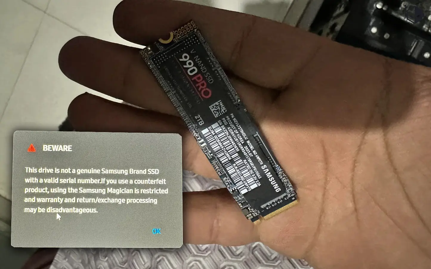 Dikkat! Ucuz Samsung SSD'ler Sahte Çıkabiliyor: Windows Bile Kandırılamıyor!