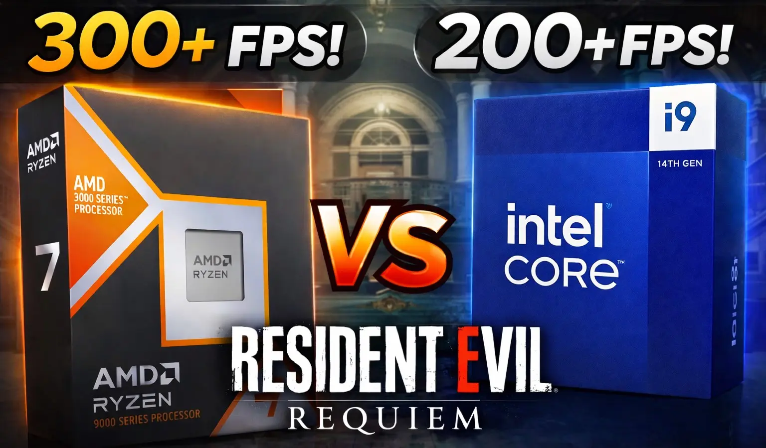 Resident Evil Requiem'da VCORULMAZ FARK: Ryzen 7 9850X3D, Core i9 14900KS'yi %50 Farkla Geride Bıraktı!