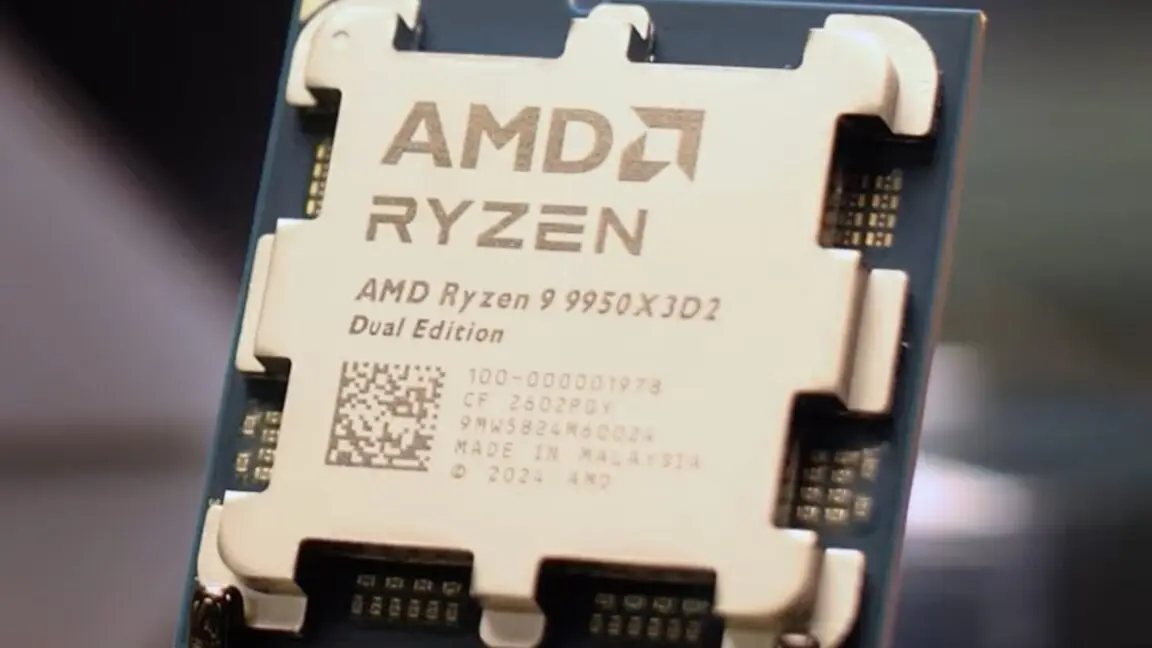AMD'den Devrim Niteliğinde Çift Düşünce: Ryzen 9 9950X3D2 ile 208MB Önbellek Tek Çipte!