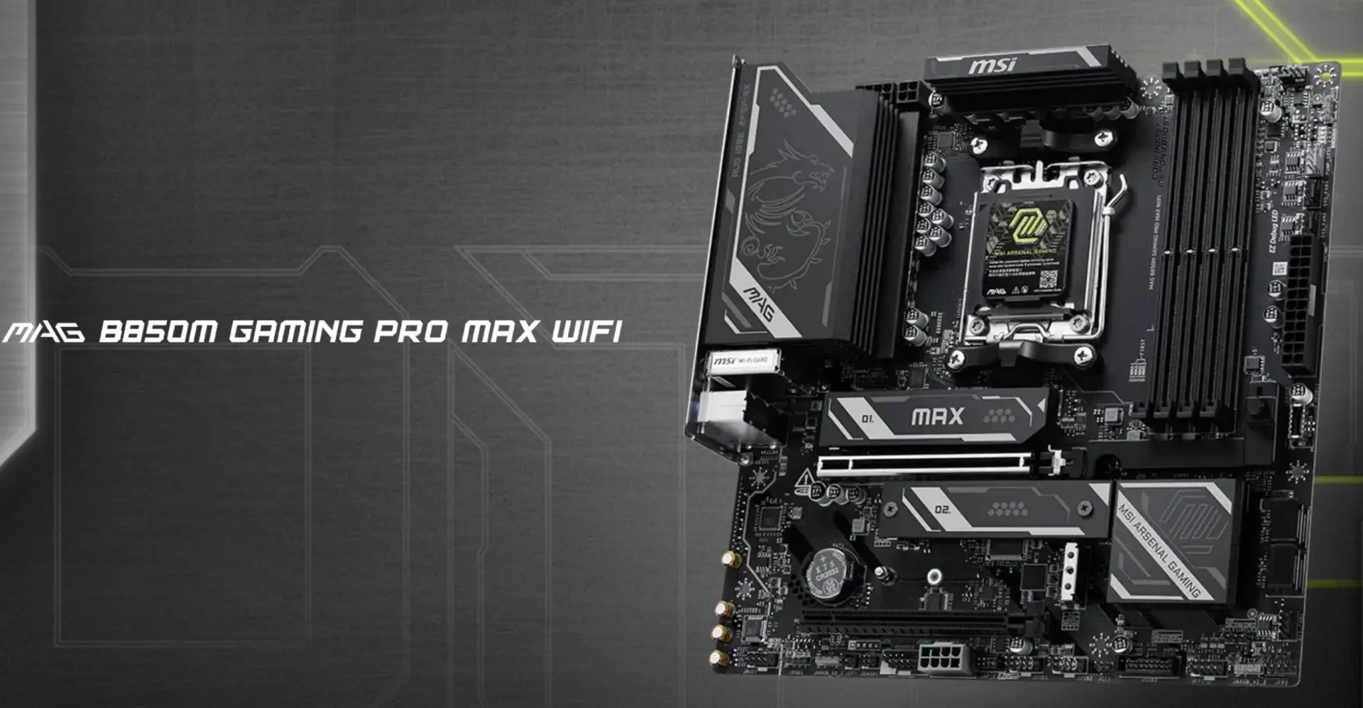 MSI'dan Giriş Seviyesi AM5 Anakart: MAG B850M Gaming Pro MAX, Hız Aşırtma Yetenekleriyle Geliyor!