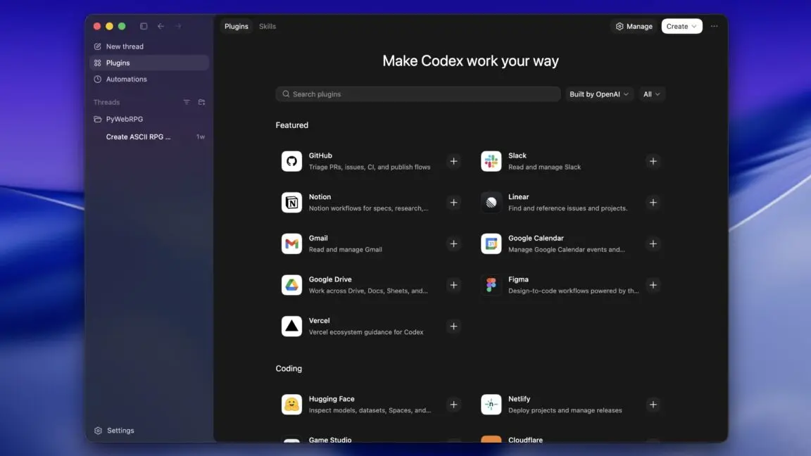 OpenAI, Codex'i Kodlama Dışına Taşıyor: Yeni Eklentiler Devrimi!