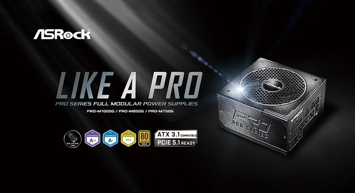 ASRock'tan Güçlü Oyunculara Özel Yeni PSU Serisi: 10 Yıl Garanti ve Cybenetics Gold Sertifikasıyla Geliyor!