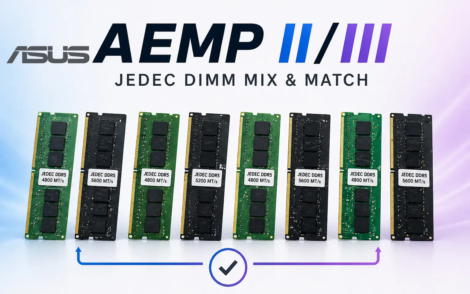 ASUS'tan Bellek Uyumsuzluğuna Son: Karışık DDR5 Modülleri Artık Teknoscope'ta!