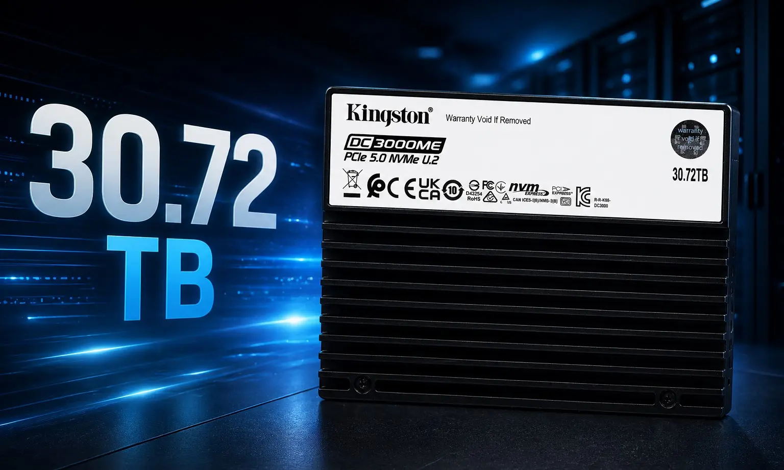 Kingston'dan Yapay Zeka Dönemi İçin Çığır Açan Depolama: 30.72 TB'lık Gen 5.0 SSD, Saniyede 14 GB Hıza Ulaşıyor!