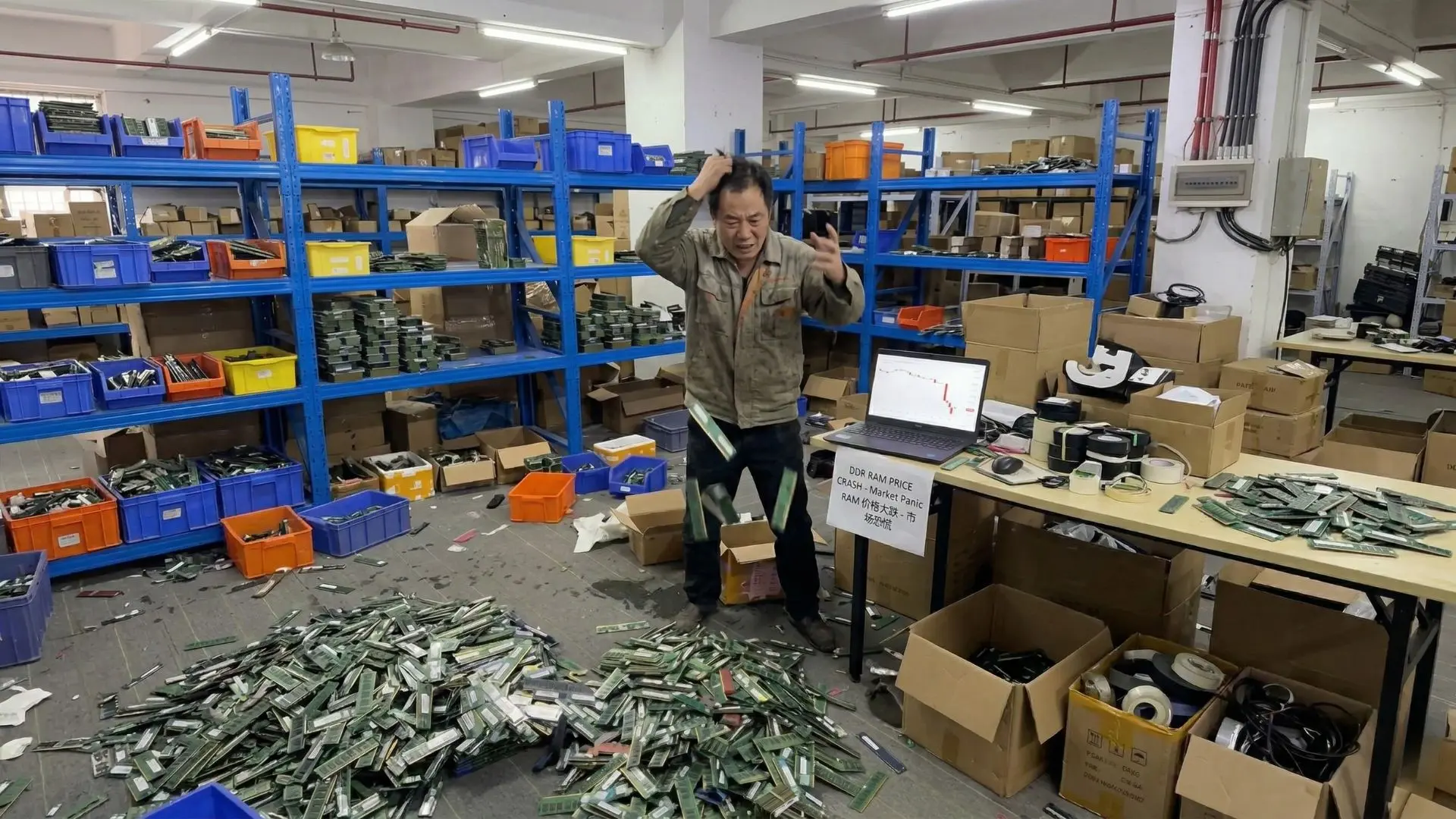 Bellek Piyasasında Panik: Çinli Satıcılar DDR Modülleri Elden Çıkarmaya Çalışıyor, Fiyat Düşüşleri Sektörü Tehdit Ediyor