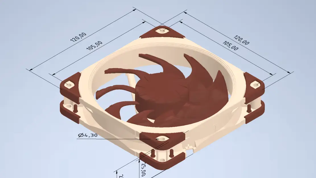 Noctua Fanları ve Aksesuarlarını Artık 3D Yazıcıyla Üretebilirsiniz: CAD Dosyaları Ücretsiz İndirilebilir!