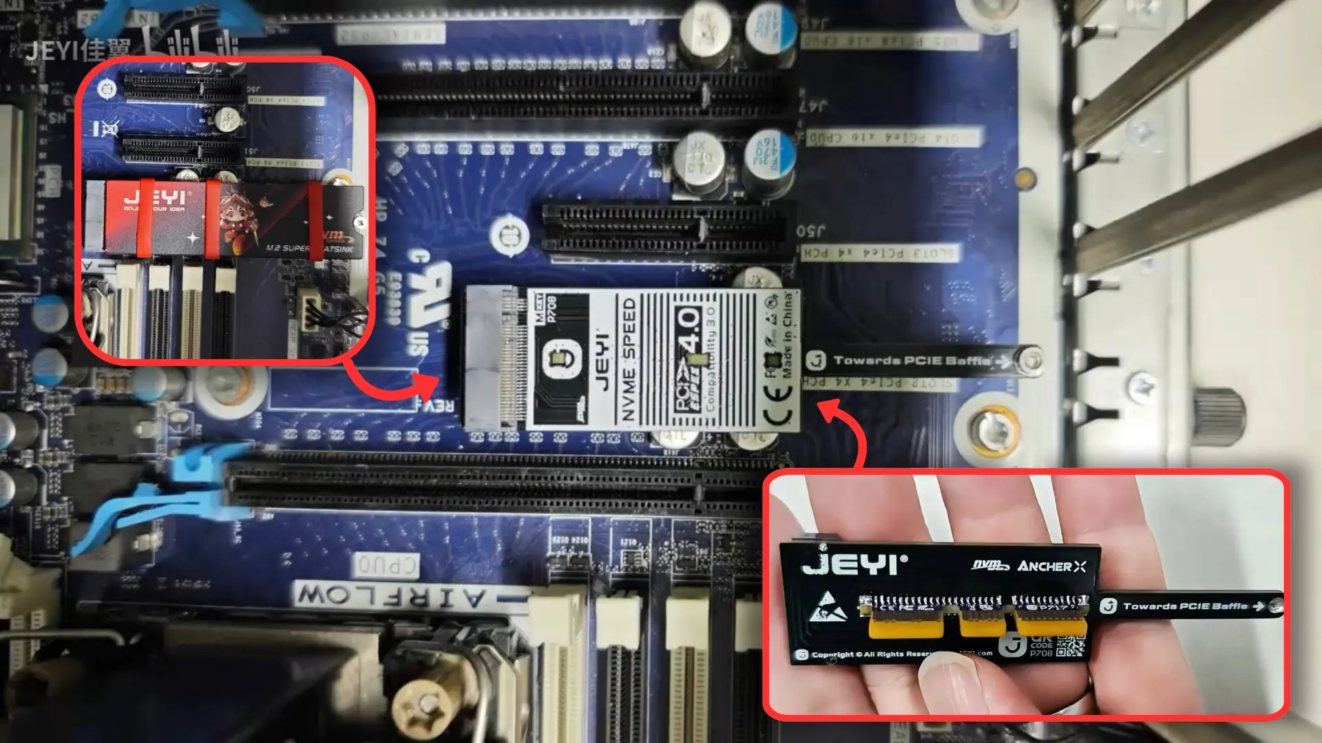 Gizli PCIe Yuvalarını Açığa Çıkarın: JEYI'den Anakartla Tam Uyumlu Yeni M.2 SSD Adaptörü