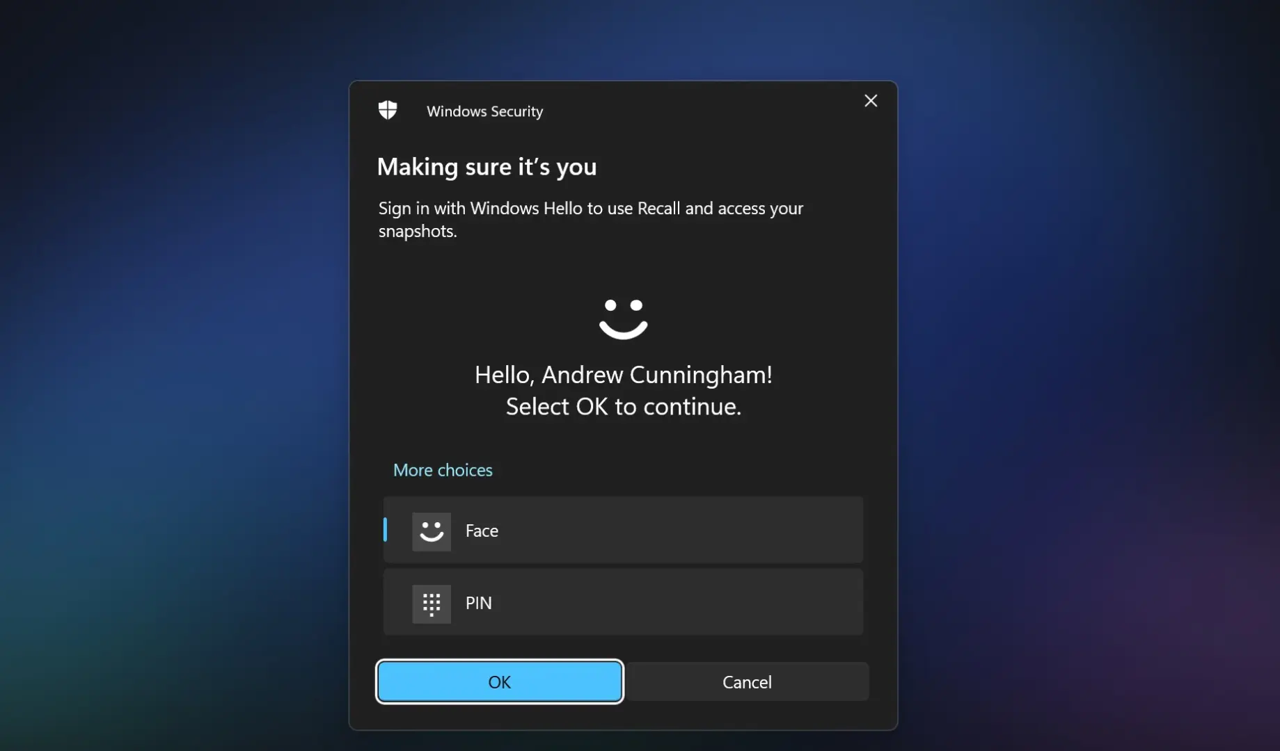 Windows 11 Recall Veritabanına 