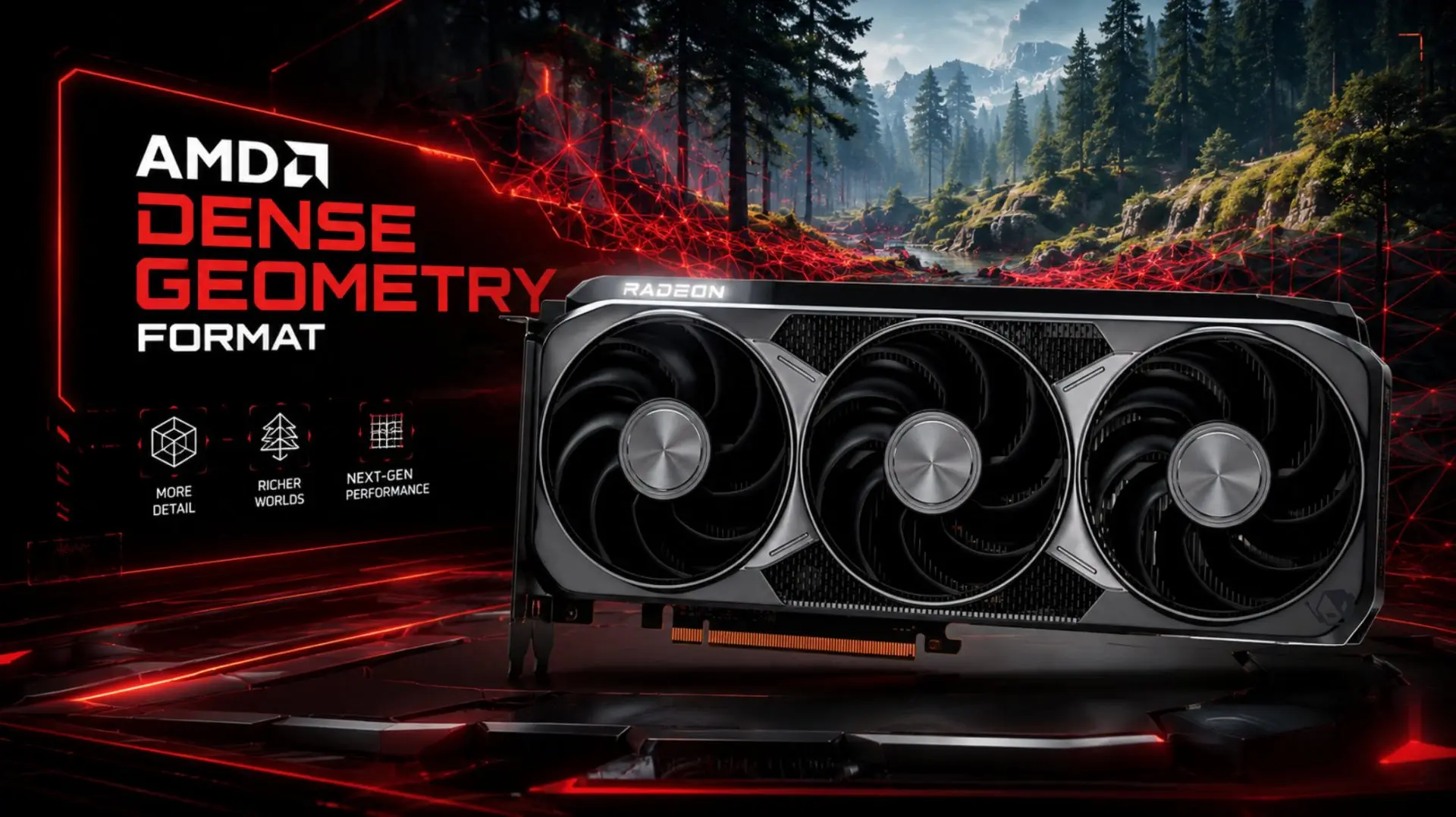 AMD’den Oyunlara Devrim: Yoğun Geometri Formatı ile Görsel Kalite Tavan Yapacak!