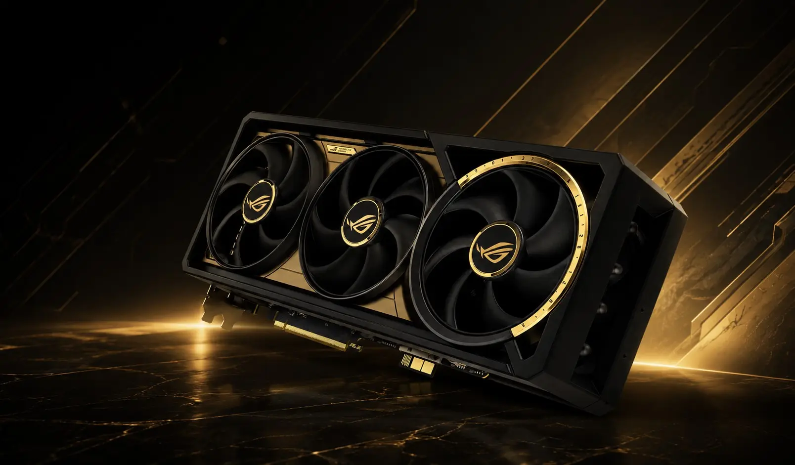 ASUS'tan ROG'un 20. Yılına Özel Göz Kamaştıran Altın-Siyah RTX 50 Serisi Ekran Kartı Geliyor!