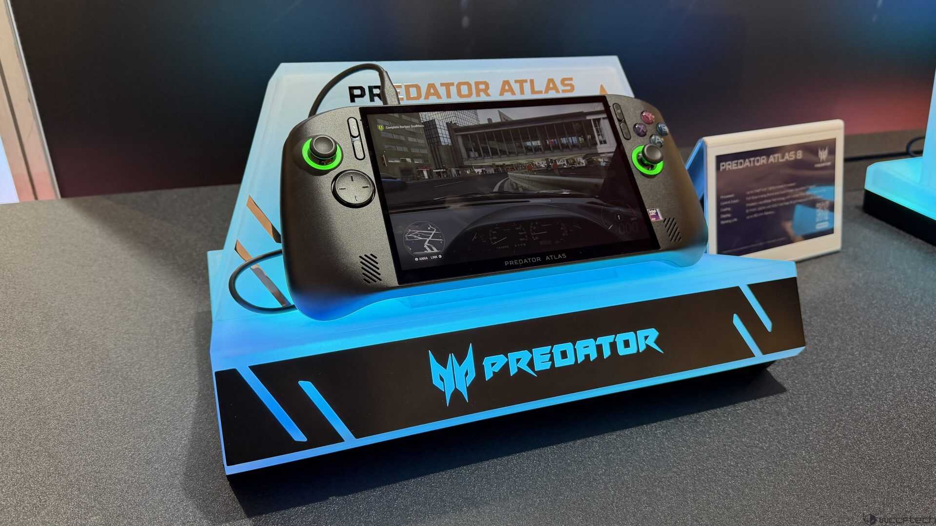 Intel'in Gücünü Taşıyan Acer Predator Atlas 8 Oyuncu El Konsolu Tanıtıldı: 120Hz Ekran ve 80Wh Batarya ile Sahneye Çıkıyor!