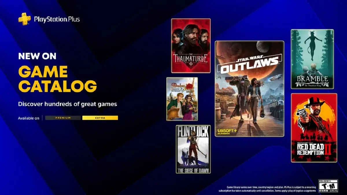 PlayStation Plus Extra Mayıs Ayında Dev Oyunlarla Doluyor: Star Wars Outlaws ve Red Dead Redemption 2 Kütüphaneye Katılıyor!