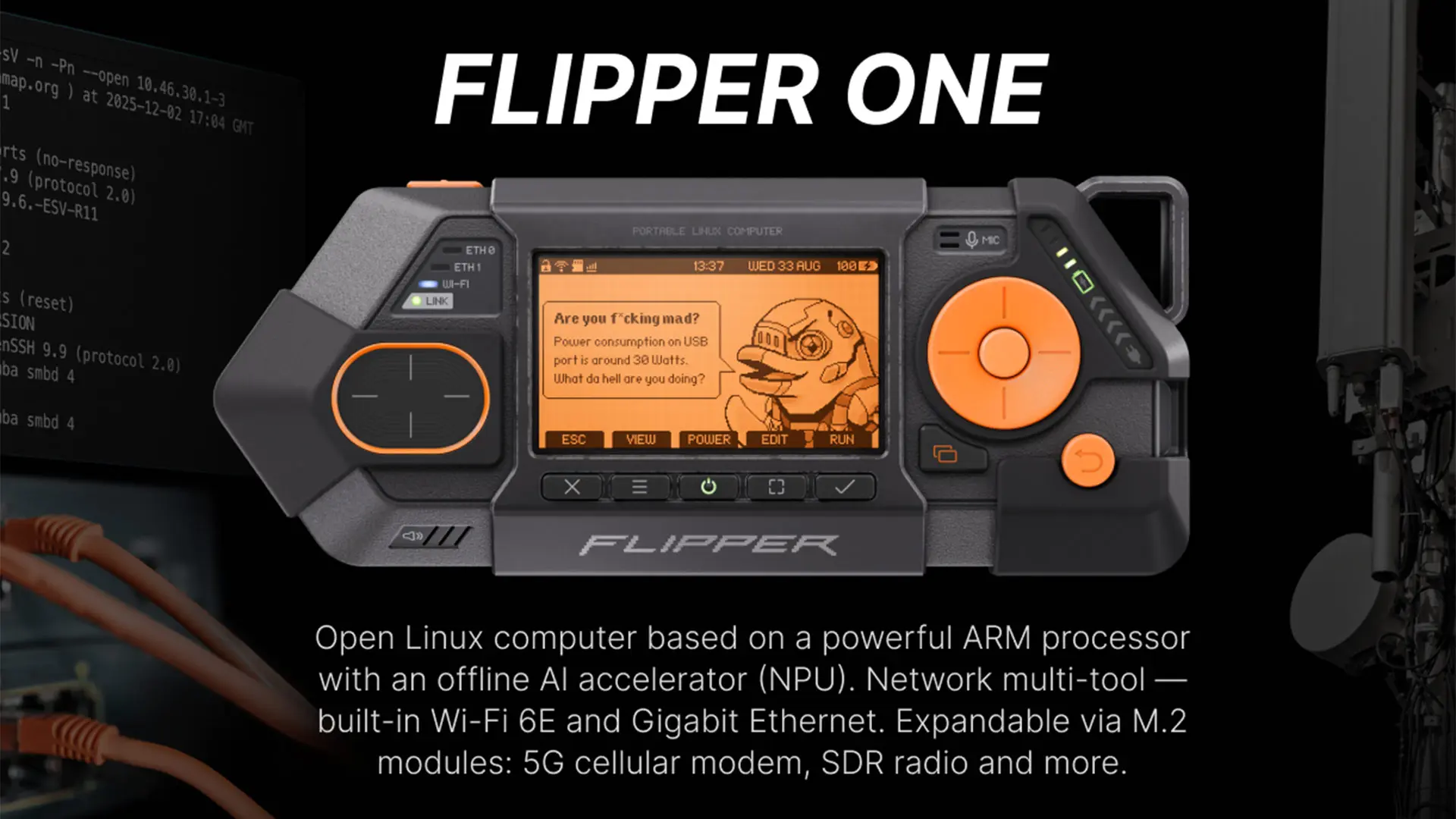 Flipper One Tanıtıldı: Tam Donanımlı Bir Arm Linux Bilgisayarı Cep Telefonu Boyutunda!