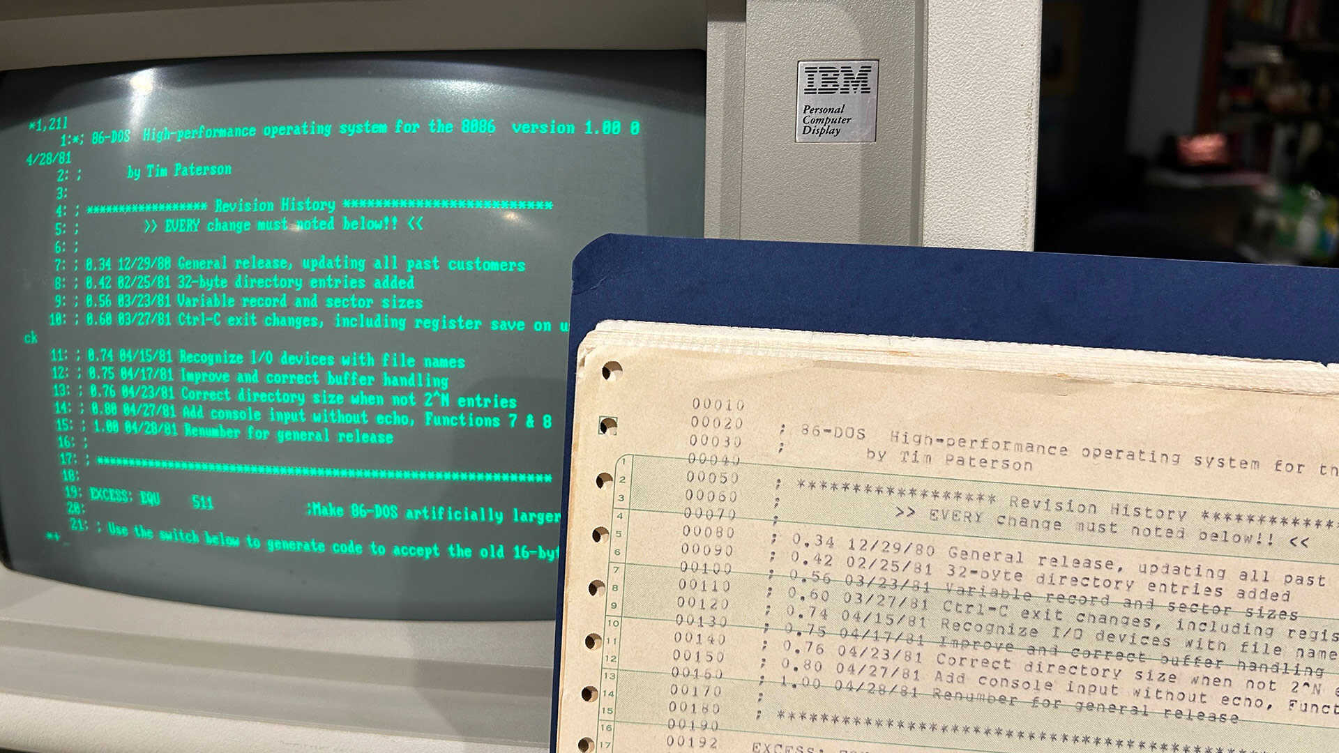 45 Yıl Sonra Garajdan Çıkan DOS Kaynak Kodu Tarihe Işık Tutuyor: 86-DOS 1.00 Doğum Gününü Kutluyor!