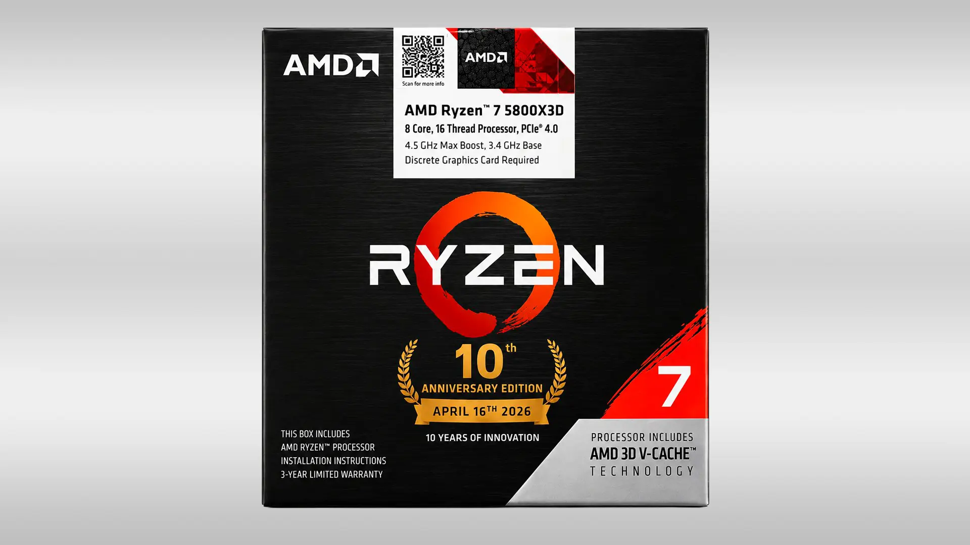Oyunların Efsanesi Ryzen 7 5800X3D Yeniden Sahneye Çıkıyor: AM4 Platformunun 10. Yılı Kutlanıyor!