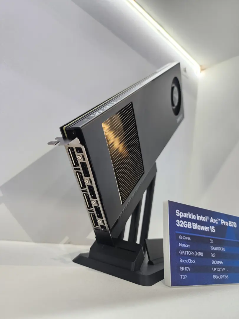 Sparkle'dan Devrim Yaratan Tek Slotlu Intel Arc Pro B70: 256 GB VRAM'e Açılan Kapı!